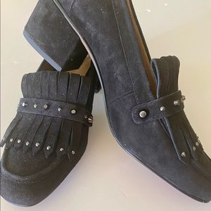 Franco Sarto New Black Suede 8.5M